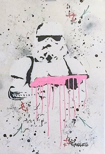 Stormtrooper Original Pink van Jp Malot, Werk op papier te koop op Singulart