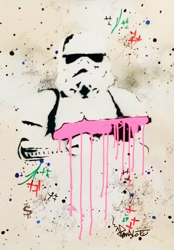 Stormtrooper  PINK 2019 van Jp Malot, Werk op papier te koop op Singulart