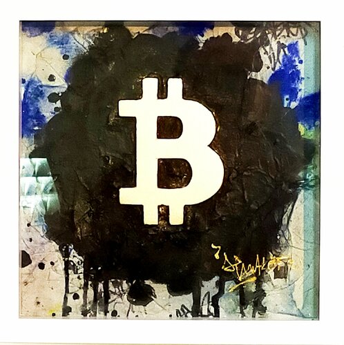 BITCOIN SCULPTURE 2021 van Jp Malot, Werk op papier te koop op Singulart