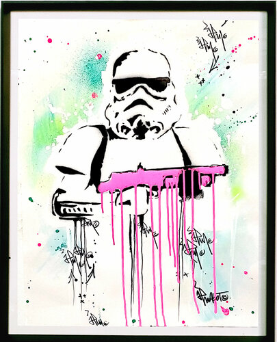 STAR WARS TROOPER PINK 2022 van Jp Malot, Werk op papier te koop op Singulart