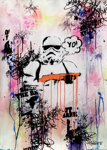 STORMTROOPER ORANGE on pik by Jp Malot, Work on Paper for Sale on Singulart