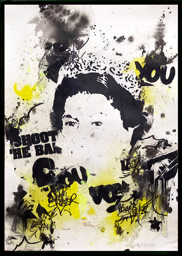 UK QUEEN on #ARTVOYOU by Jp Malot, 종이 for Sale on Singulart