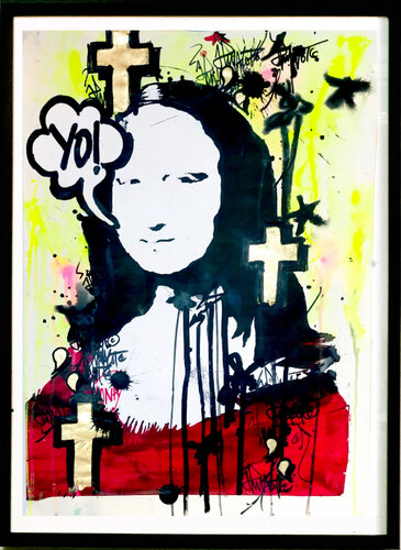 MONA LISA (Red) von Jp Malot, Malerei kaufen auf Singulart
