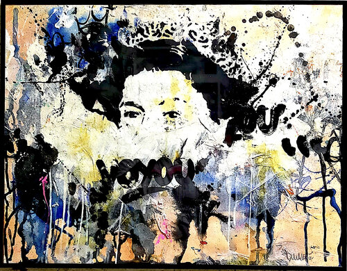 UK QUEEN ELIZABETH (original on #artvoyou 2022) by Jp Malot, Painting for Sale on Singulart