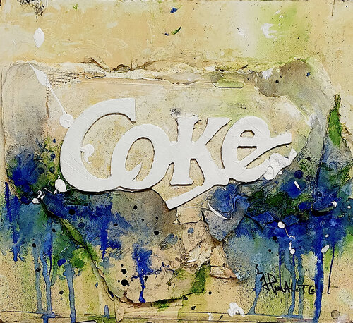 COKE (3D sculkpture on wood) von Jp Malot, Malerei kaufen auf Singulart
