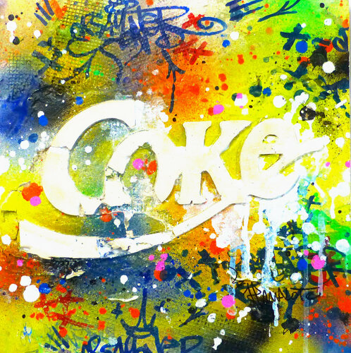 Coke brut (Destruct 2) ! by Jp Malot, 종이 for Sale on Singulart