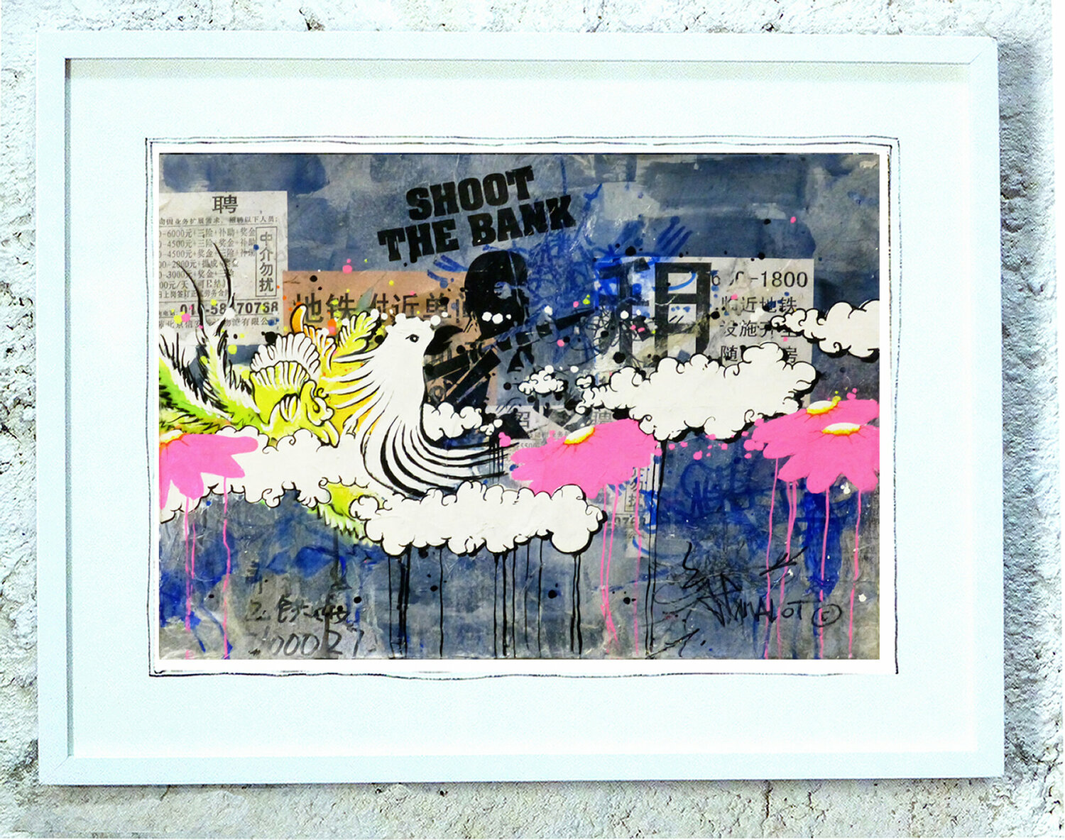 Back  From Beijing (original and unique art on paper 1/3) signed. Jp Malot