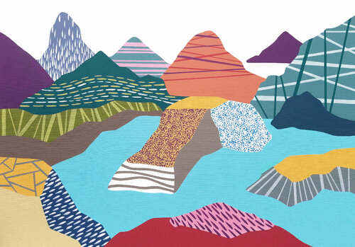 In the Mountains 13 by Lucie Jirku, Painting for Sale on Singulart