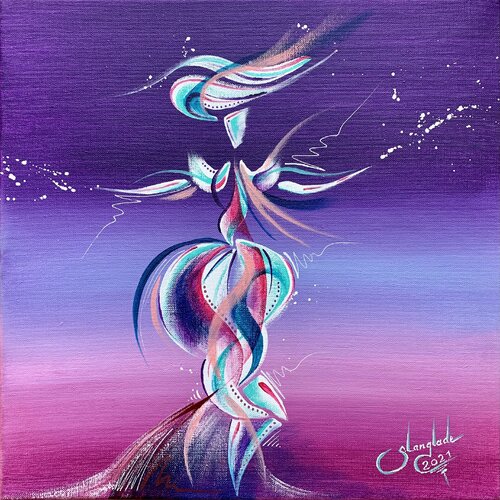 Lady Bud 1 di Sandrine Langlade, Pittura in vendita su Singulart