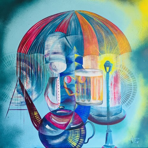 London di Sandrine Langlade, Pittura in vendita su Singulart