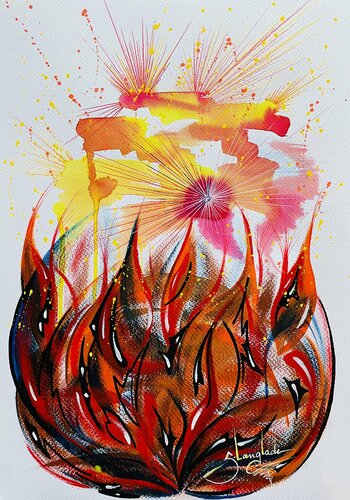 Bouillon créole by Sandrine Langlade, 종이 for Sale on Singulart