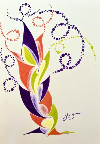 Composition 23 von Sandrine Langlade, Zeichnungen kaufen auf Singulart