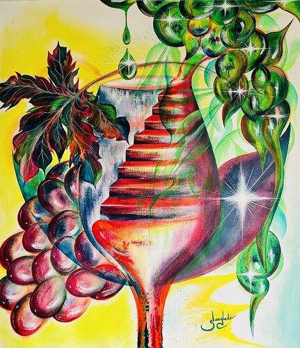 Potion magique by Sandrine Langlade, 油畫 for Sale on Singulart