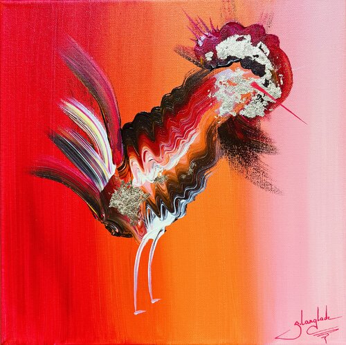 Oiseau fugace 2 by Sandrine Langlade, 油畫 for Sale on Singulart