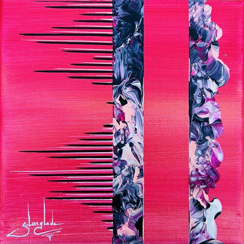 Impressions texturées 3 by Sandrine Langlade, 油畫 for Sale on Singulart