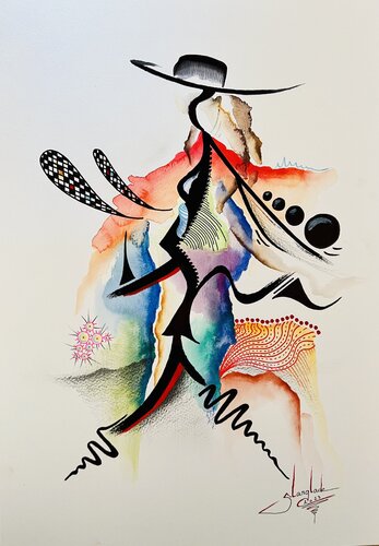 Staccato van Sandrine Langlade, Schilderij te koop op Singulart