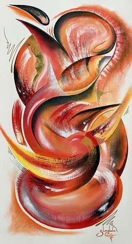 Abstract Rhapsody 7 by Sandrine Langlade, 油畫 for Sale on Singulart