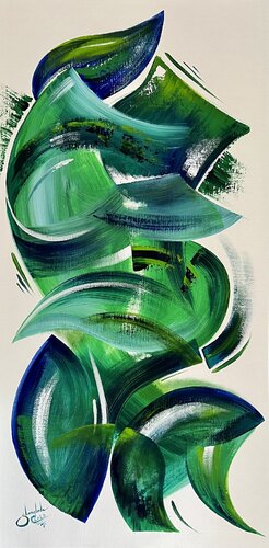 Abstract Rhapsody 8 di Sandrine Langlade, Pittura in vendita su Singulart