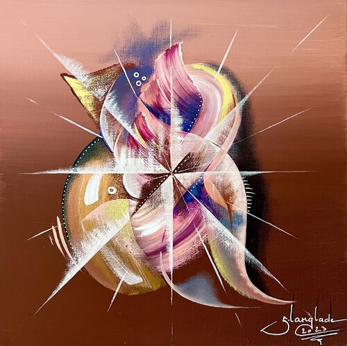 Mini Composition 30 di Sandrine Langlade, Pittura in vendita su Singulart