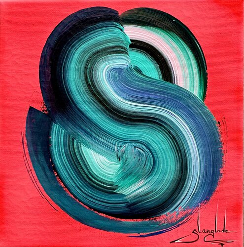 Spirale chromatique 4 by Sandrine Langlade, 油畫 for Sale on Singulart