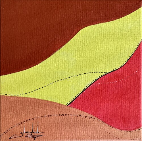 Itinéraires chromatiques 4 by Sandrine Langlade, 油畫 for Sale on Singulart