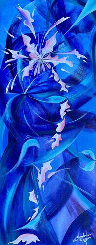 Eclosion matinale by Sandrine Langlade, 油畫 for Sale on Singulart