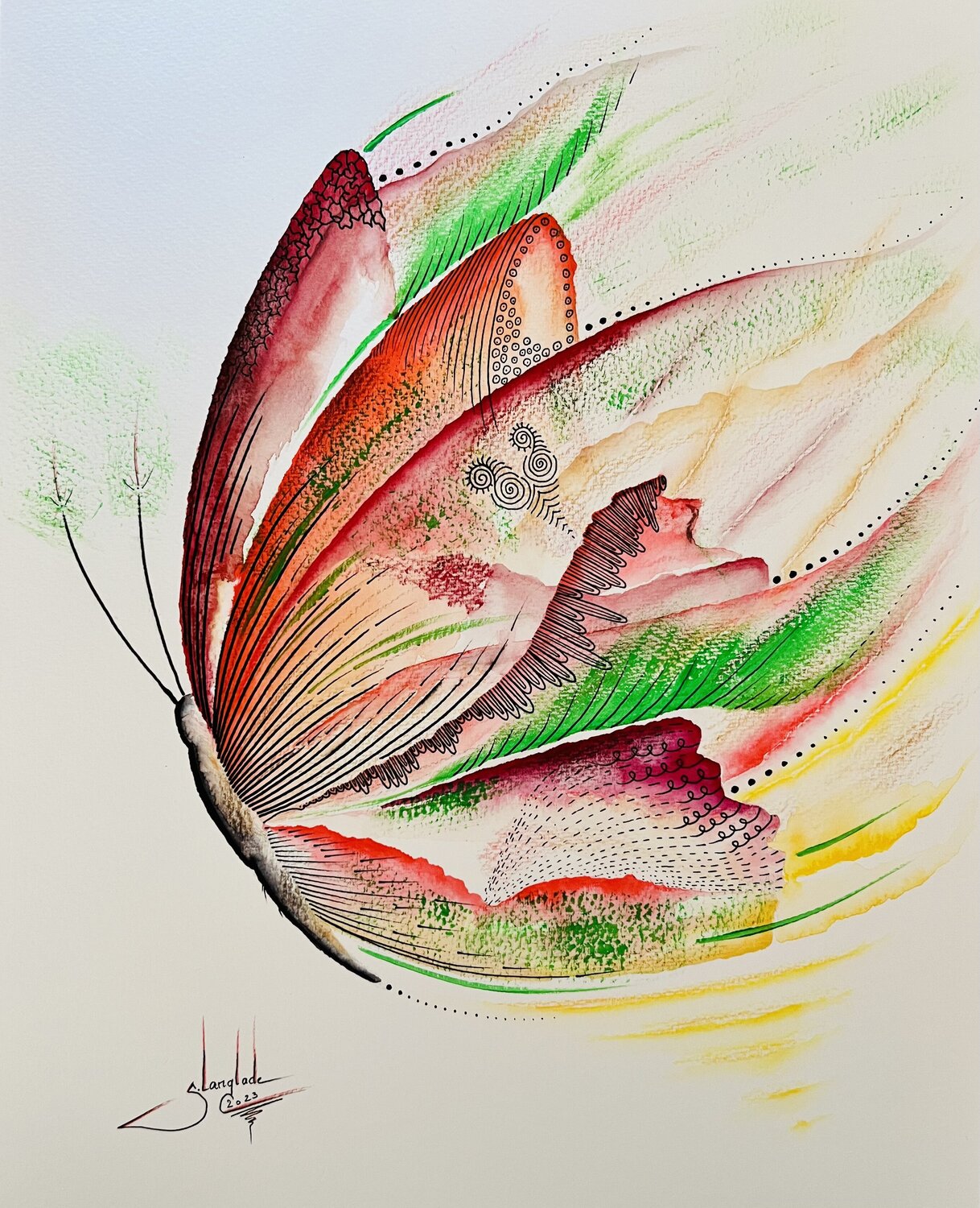 Garbato (papillon) Sandrine Langlade