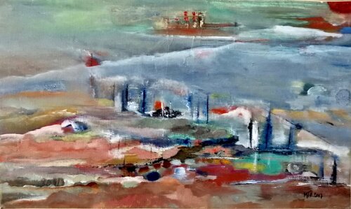 Estuaire von Marie T. Roche, Malerei kaufen auf Singulart