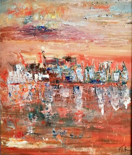 Mirages 1 ( Mirages 1&2 Diptyque ) von Marie T. Roche, Malerei kaufen auf Singulart