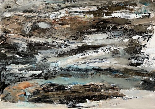 Marée basse 2 van Marie T. Roche, Werk op papier te koop op Singulart