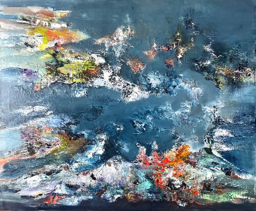 Blue Hole 2 van Marie T. Roche, Schilderij te koop op Singulart