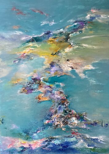 Dérive 4 by Marie T. Roche, 회화 for Sale on Singulart