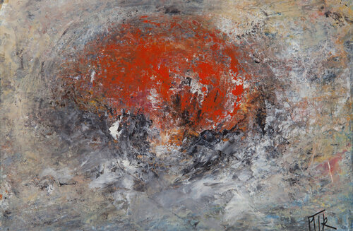 Soleil rouge von Marie T. Roche, Malerei kaufen auf Singulart