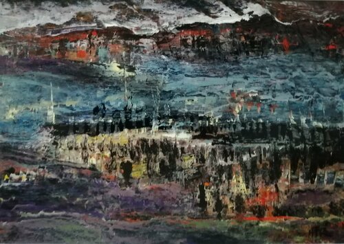 L'armée des ombres van Marie T. Roche, Werk op papier te koop op Singulart
