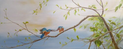 A Quit Offering in the Dawn von Nanda Hoep, Malerei kaufen auf Singulart