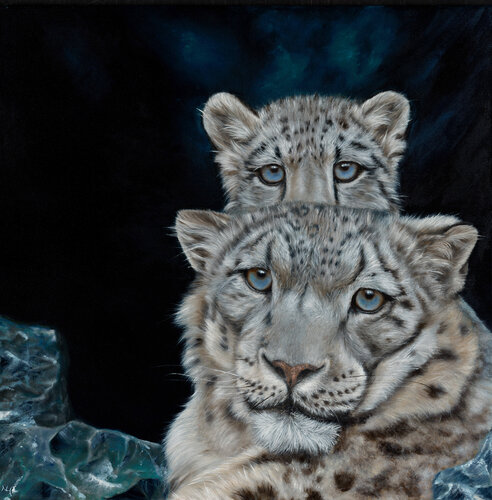 Blue Gazes by Nanda Hoep, 油畫 for Sale on Singulart