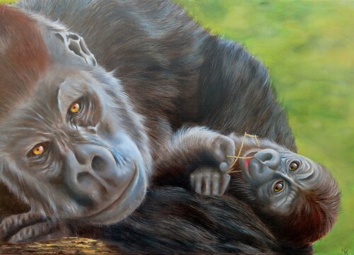 We are watching you by Nanda Hoep, 油畫 for Sale on Singulart