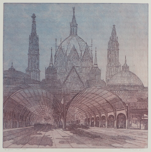 The glass city. von Annemarie Petri, Druck kaufen auf Singulart