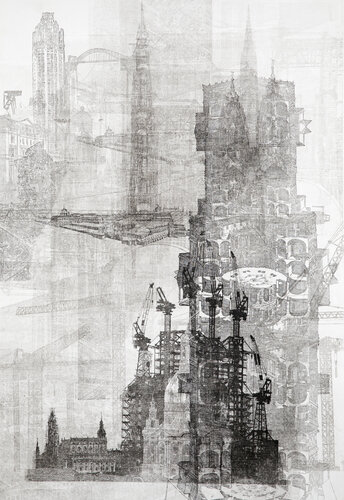 The floating city van Annemarie Petri, Afdruk te koop op Singulart
