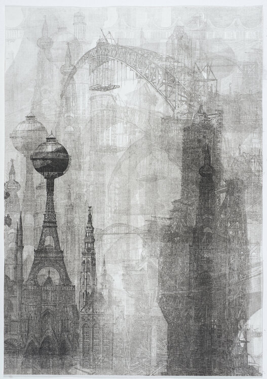 The city with the sky bridges Annemarie Petri