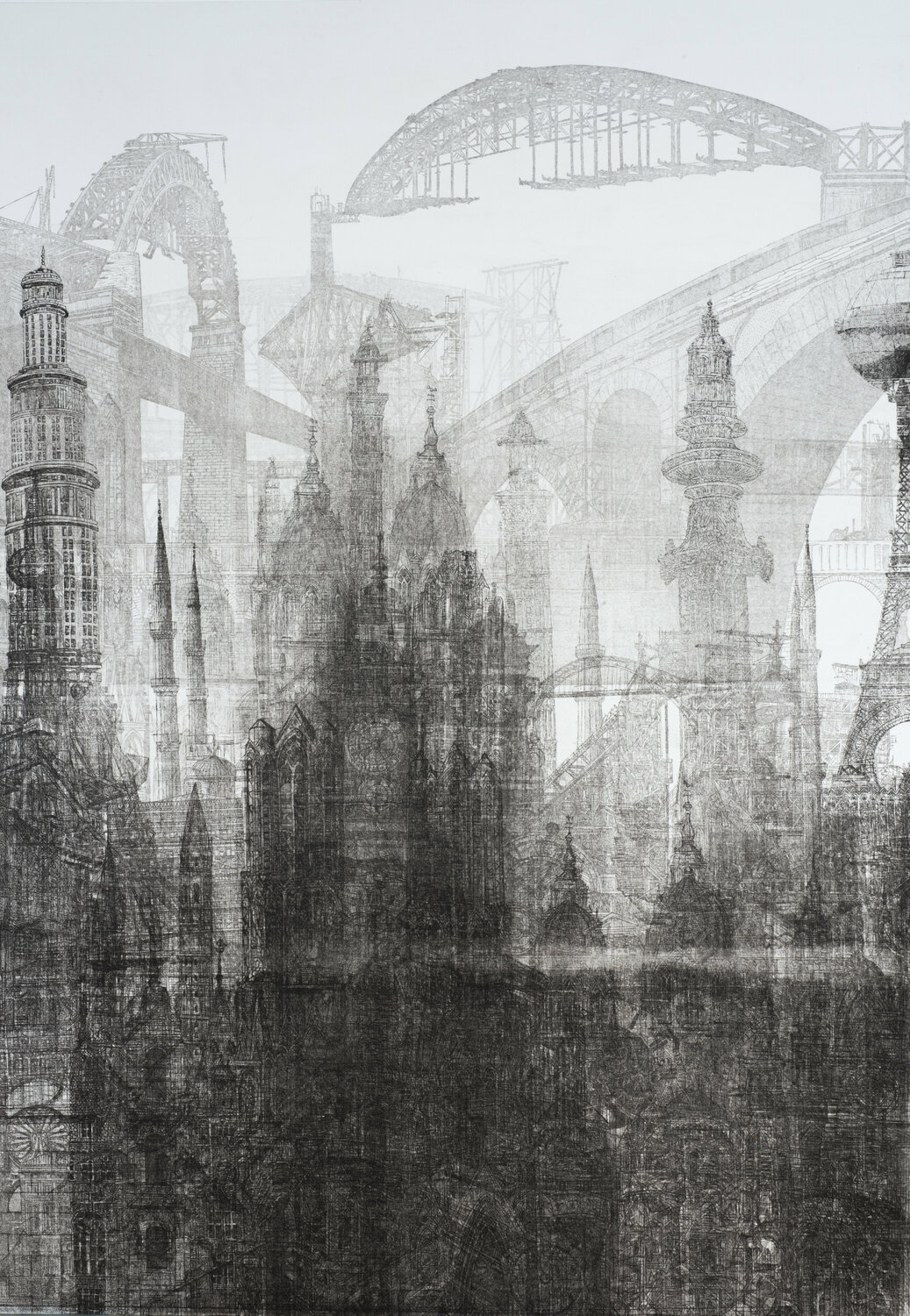 Thinking of Piranesi Annemarie Petri Druck zu verkaufen