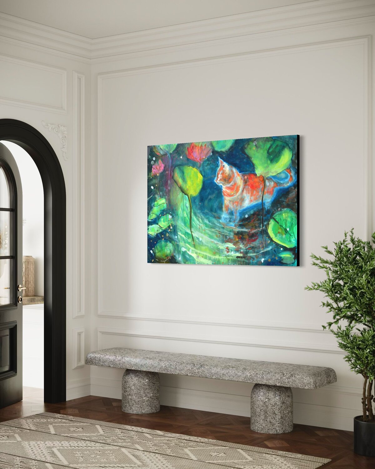 The Lily Pond Chronicles 1 Chiara Magni Original painting for sale