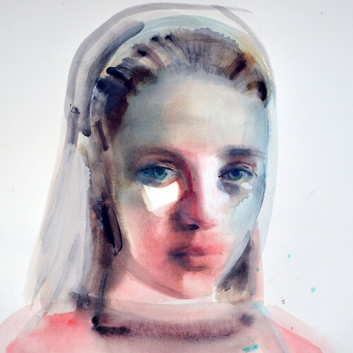 Anonymous Face Study van Martha Zmpounou, Tekening te koop op Singulart