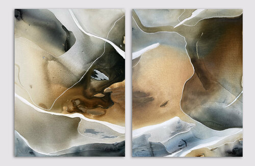 Derwent (diptych) par Dinah Wakefield, Peinture en vente sur Singulart