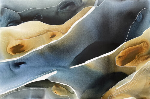 Sandstone Cave van Dinah Wakefield, Schilderij te koop op Singulart