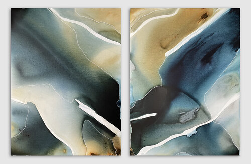 Soraya (diptych) van Dinah Wakefield, Schilderij te koop op Singulart