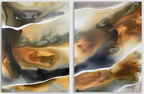 Embers (diptych) Dinah Wakefield