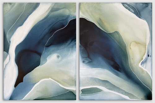 Lagoon (diptych) Dinah Wakefield