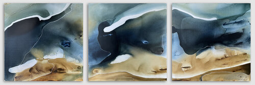 Amalfi (triptych) di Dinah Wakefield, Pittura in vendita su Singulart