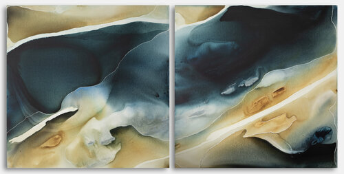 Penwartha (diptych) van Dinah Wakefield, Schilderij te koop op Singulart